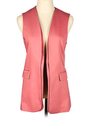 Zara sleeveless pink vest on a mannequin against a white background