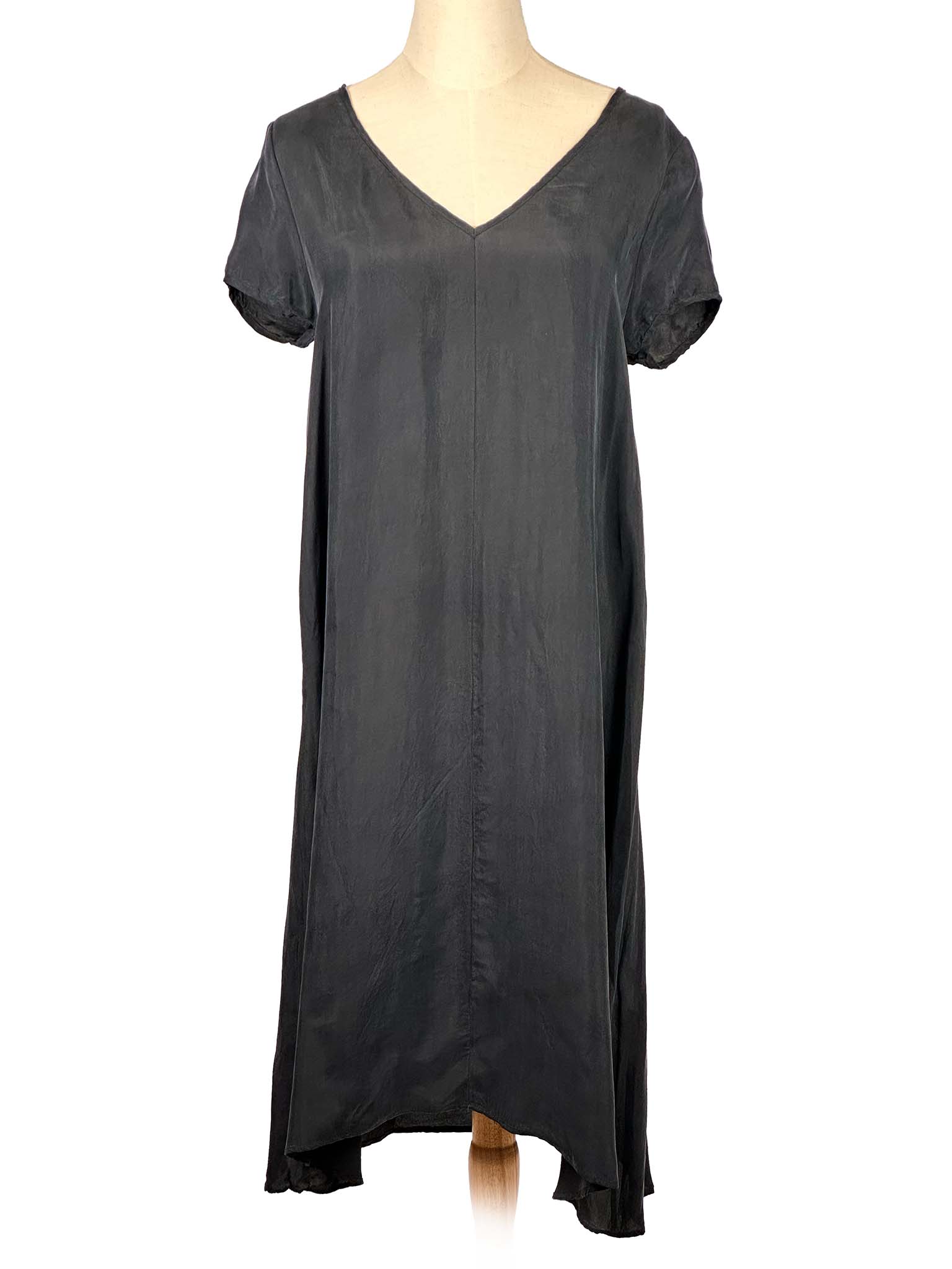 American Vintage black dress on a mannequin against a white background