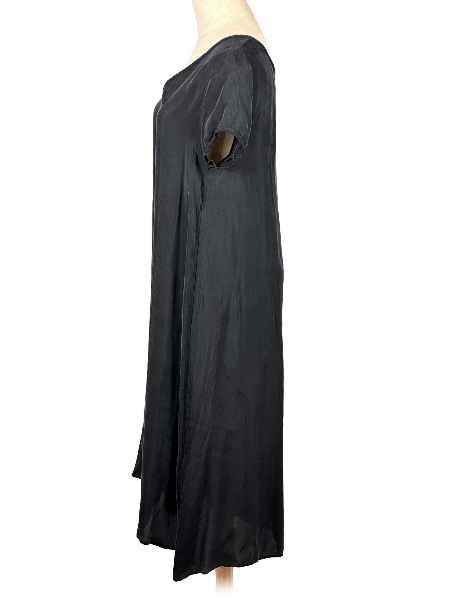 American Vintage black dress on a mannequin against a white background