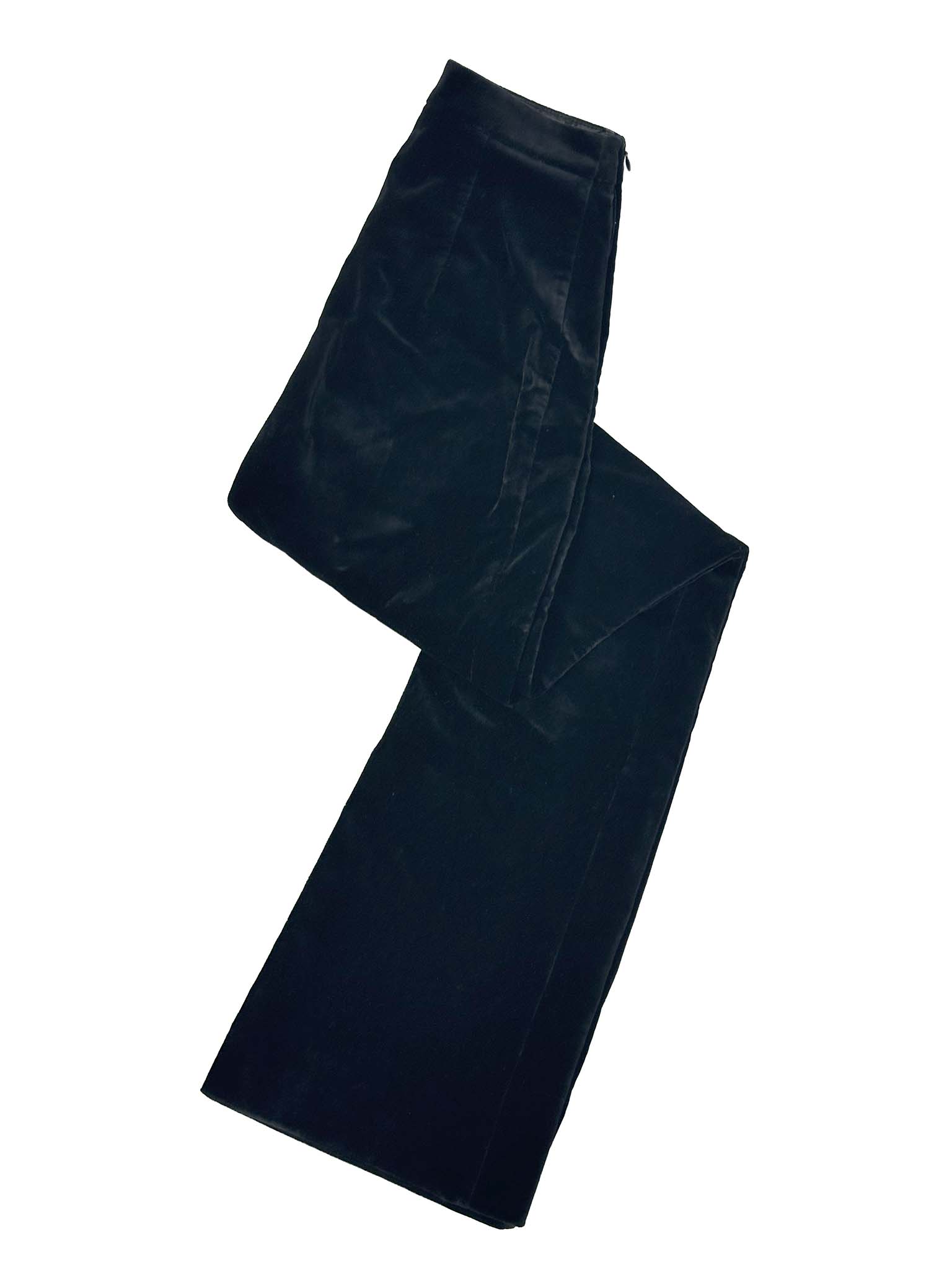 Pair of black Elisabetta Franchi pants on a white background