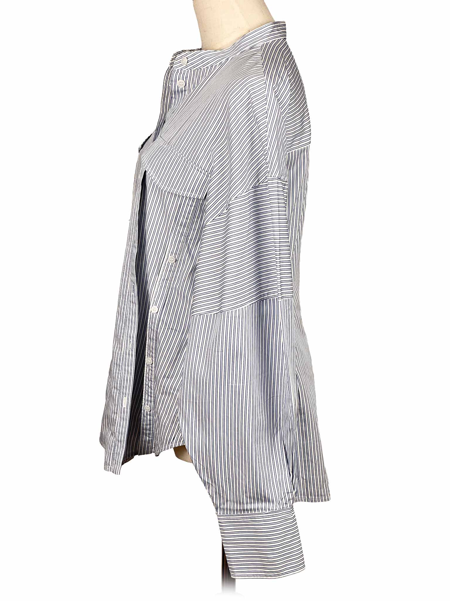 & Other Stories striped shirt on a mannequin against a white background