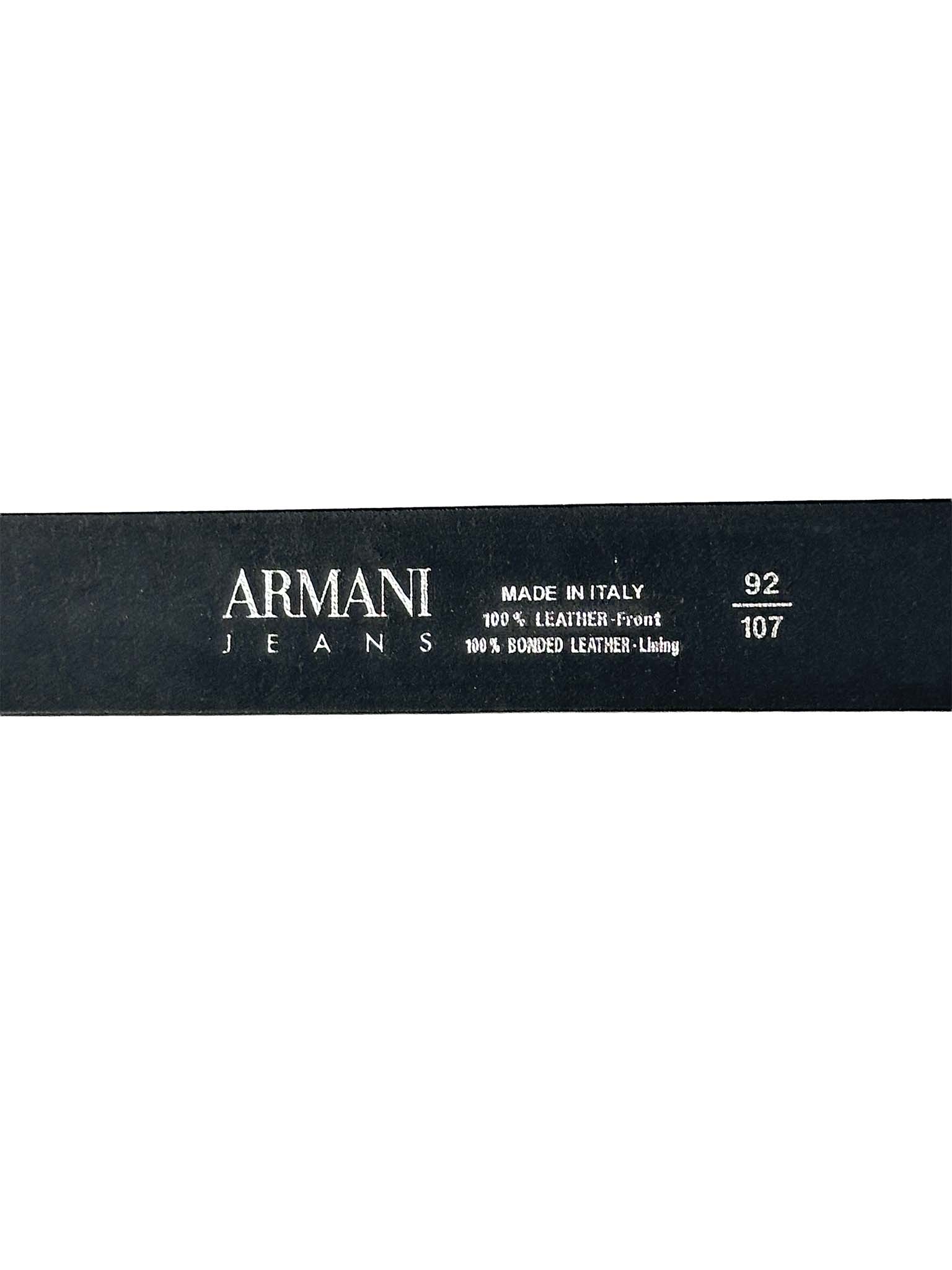 Armani Jeans Leather Belt